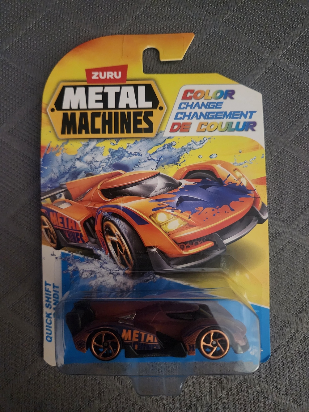 ZURU Metal Machines Color-Change Race Car - Orange & Blue